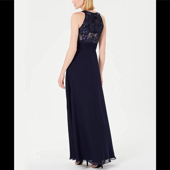 NWT CALVIN KLEIN Embellished Ruffled Dress size 8 - Picture 2 of 3